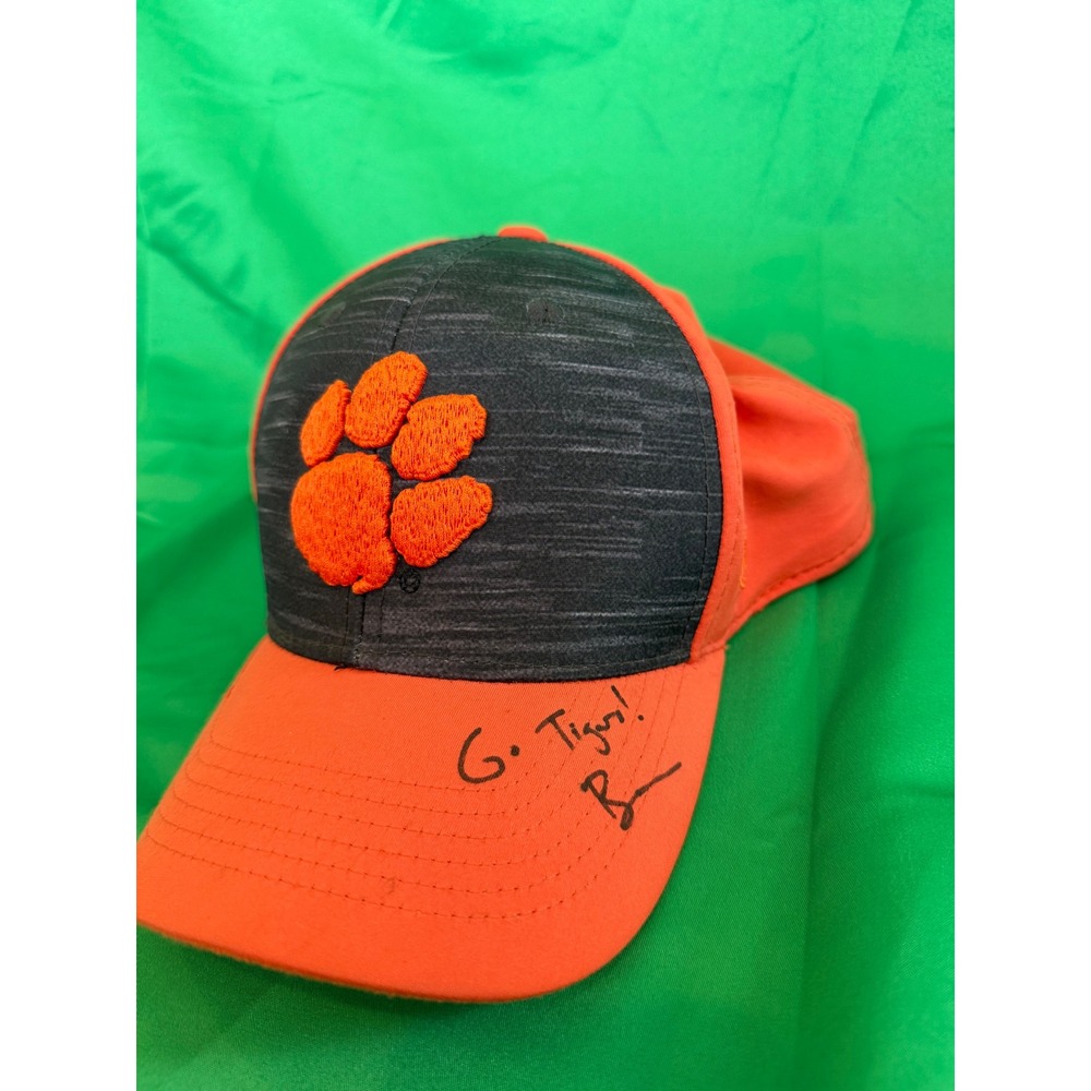 Clemson Tigers Top of the World Hat Signed Autographed Go Tigers Orange Black